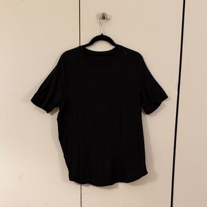 lululemon athletica- License to Train: Black Short Sleeve Tee